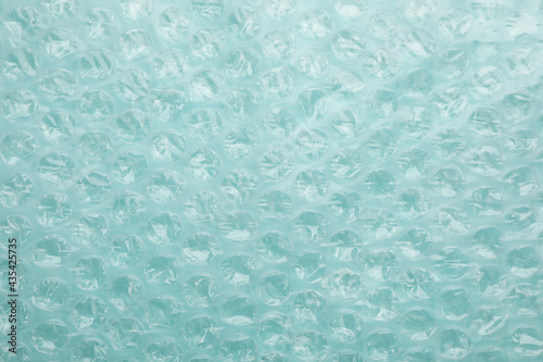 Texture of bubble wrap as background, top view