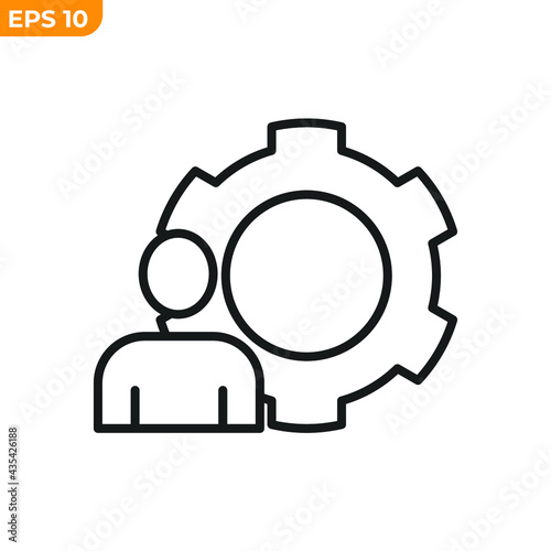 employee skill icon. people skill symbol template for graphic and web design collection logo vector illustration