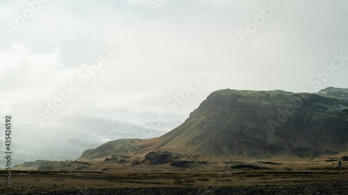 Wind blowing in Iceland