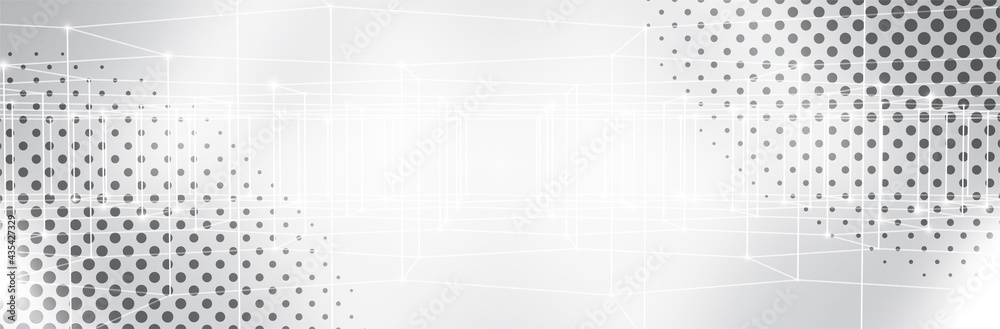 Abstract White Gray background. Halftone pattern. Neutral backdrop. Lecture, seminar, symposium, workshop, conference or briefing presentation template. White vector illustration Abstract White Gray background. Halftone pattern. Neutral backdrop. Lecture, seminar, symposium, workshop, conference or briefing presentation template. White vector illustration