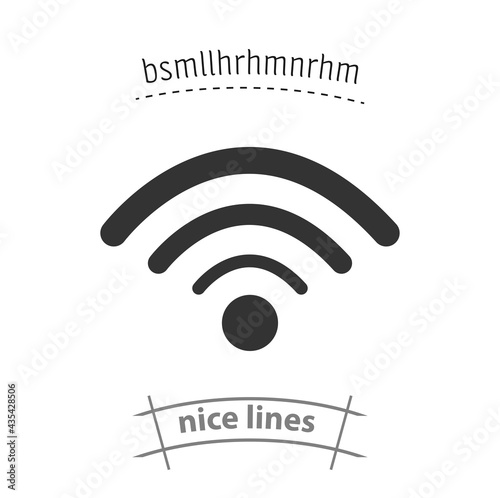 wi-fi simple vector icon. wi-fi isolated icon photo