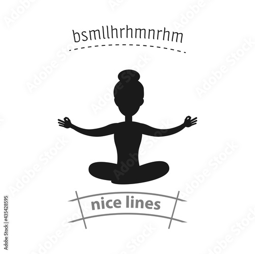 woman in lotus position simple vector icon. lotus position isolated icon