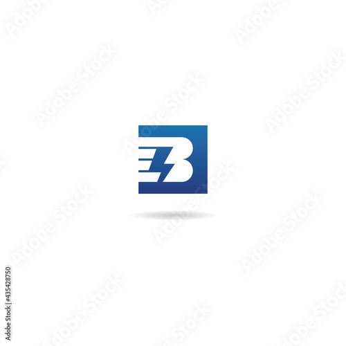 Free Download letter b with electric logo - GFXLoad