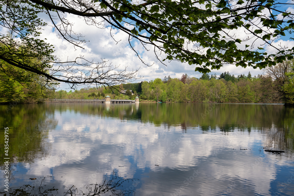 Neye reservoir, Wipperfurth, Bergisches Land, Germany Neye reservoir, Wipperfurth, Bergisches Land, Germany