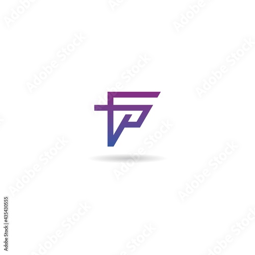 f p letter logo design icon inspiration