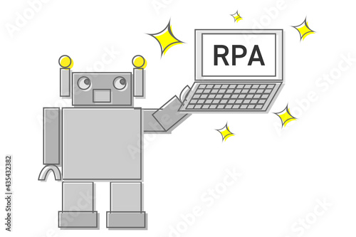 RPAロボットとコンピューター