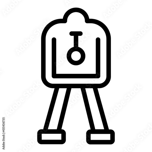 Laser meter device icon. Outline Laser meter device vector icon for web design isolated on white background