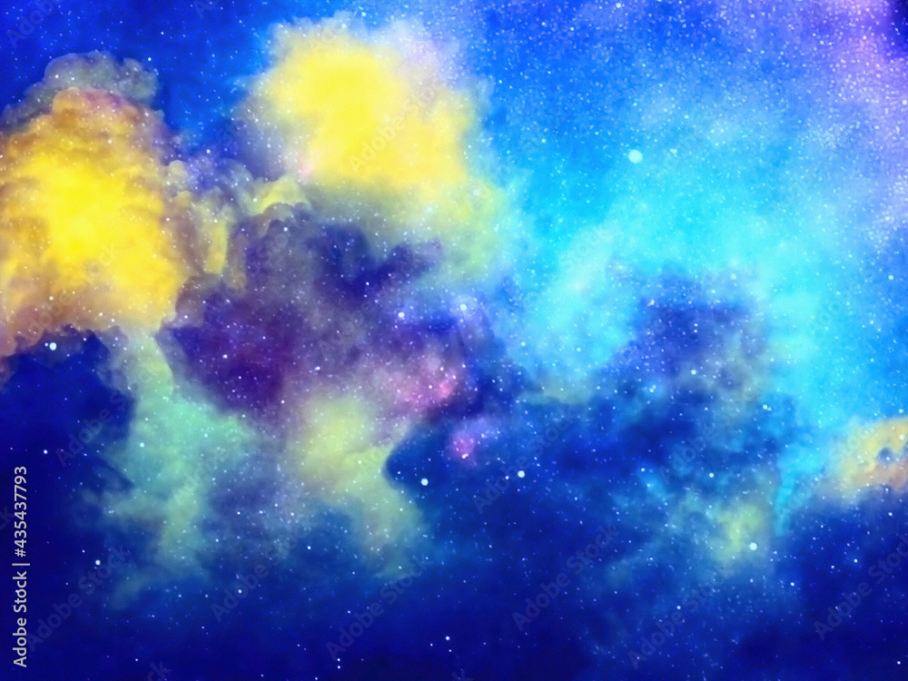 Fototapeta premium Beautiful Clouds and Stars
