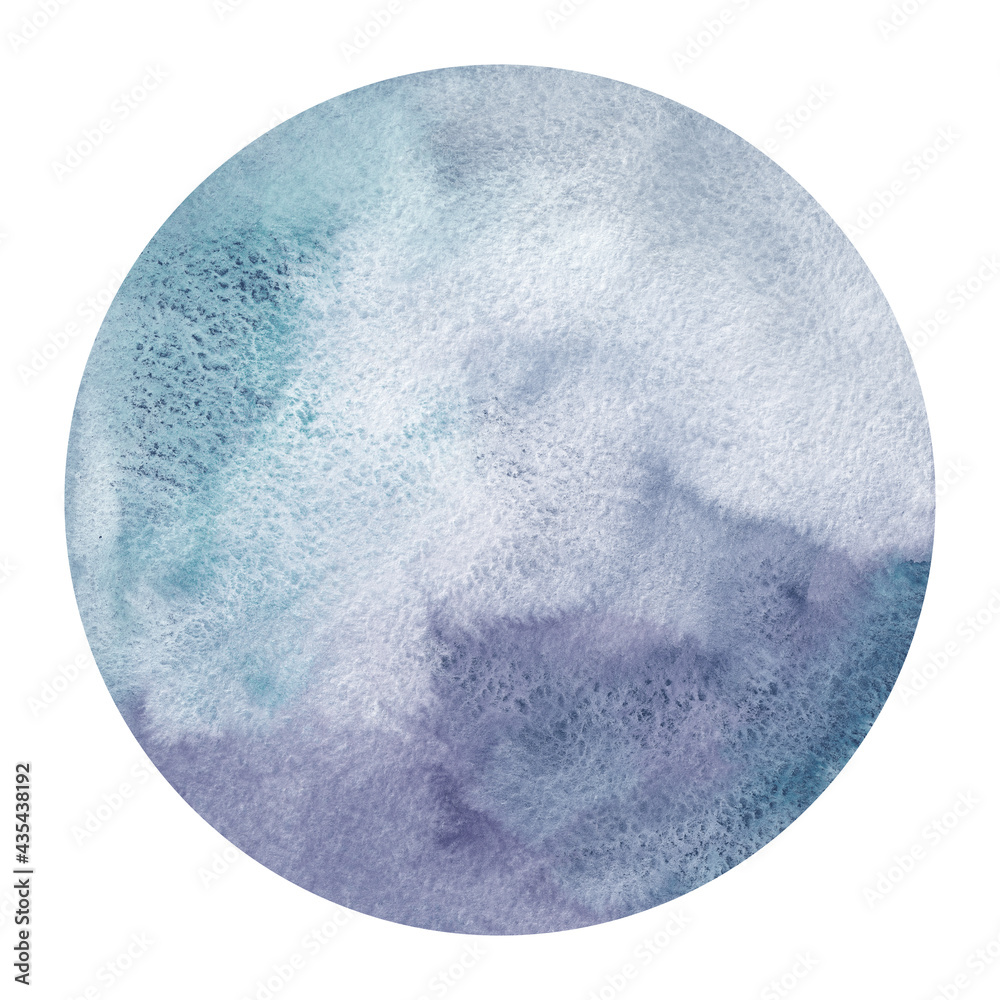 Obraz premium Circle watercolor background. Aquarelle texture