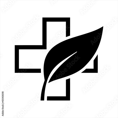 Herbal medicine icon, vector and glyph