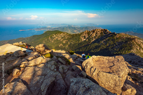 Cuadro en lienzo elba island seen from the peak of monte capanne