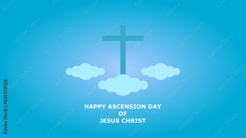 Christian Background with Cross. You can use this asset for your content like as Happy Easter Day, Good Friday, Ascension Day, worship, streaming, presentation, broadcast and anymore. Cloud and light.