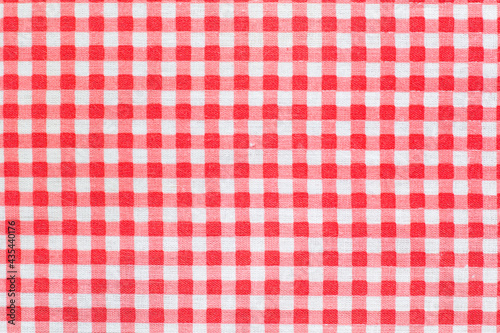 red and white checkered picnic blanket