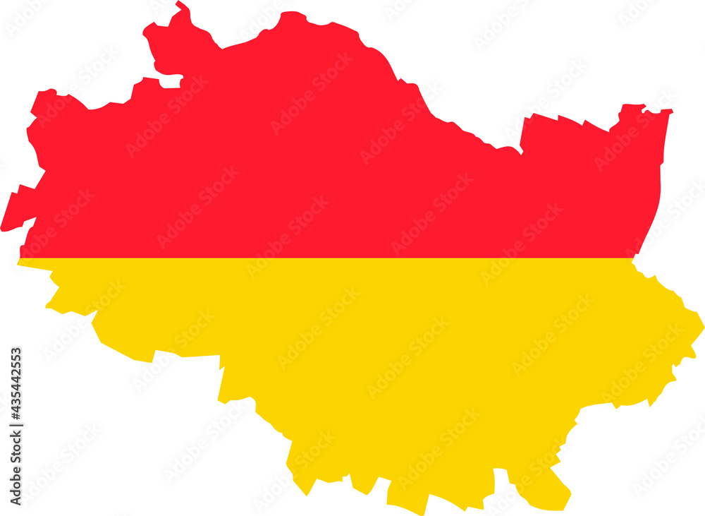 Simple vector administrative flag map of the Polish regional capital city of Wroclaw, Poland Simple vector administrative flag map of the Polish regional capital city of Wroclaw, Poland