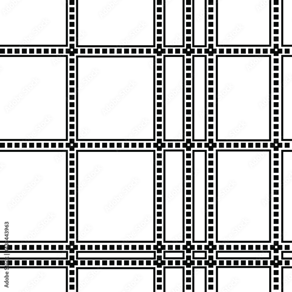 seamless black and white abstract pattern of vertical and horizontal dotted lines for prints on fabrics, packaging, towels, bed linen and also for interior decoration seamless black and white abstract pattern of vertical and horizontal dotted lines for prints on fabrics, packaging, towels, bed linen and also for interior decoration