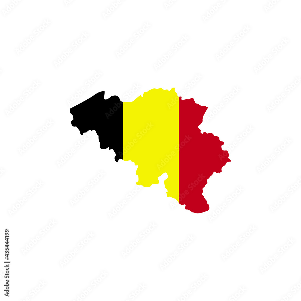 Obraz premium Belgium flag logo design template