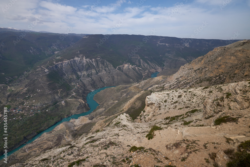 Sulak canyon in the Republic of Dagestan