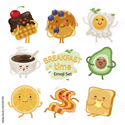 Breakfast Time Emoji Set