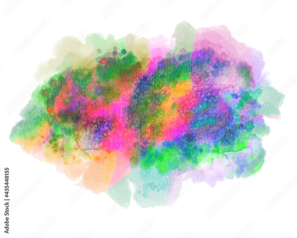 Watercolor spot, isolated on a white background