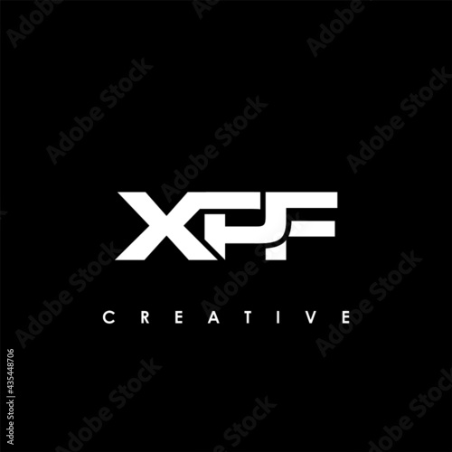 XPF Letter Initial Logo Design Template Vector Illustration photo