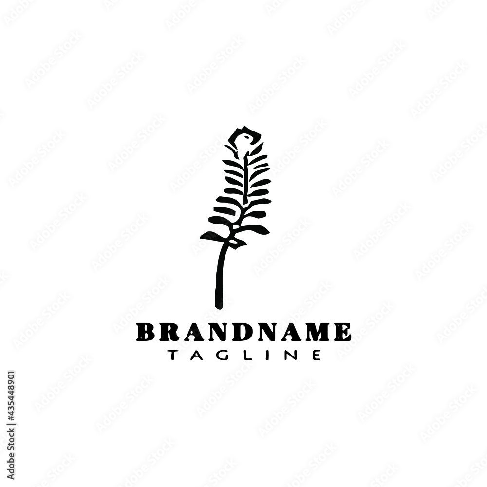 acanthus leaf logo icon design template vector illustration