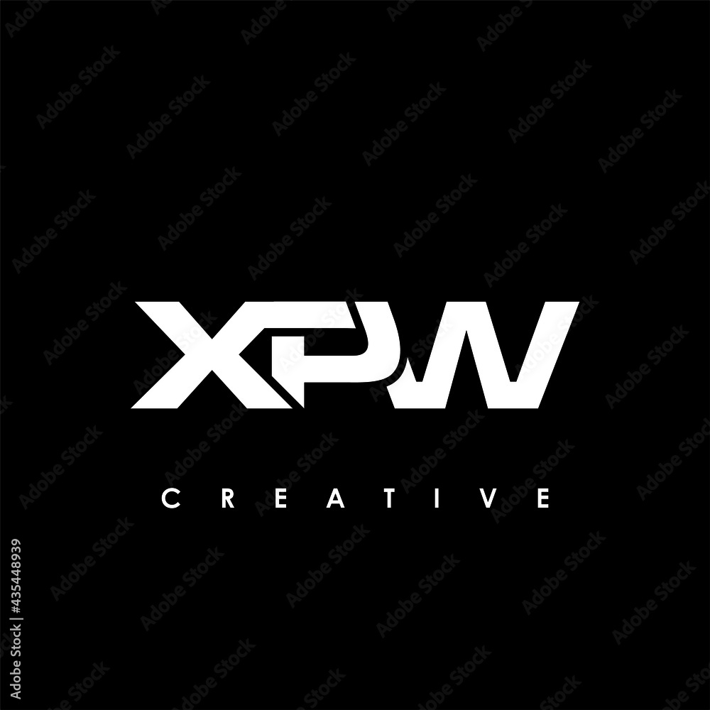 Fototapeta premium XPW Letter Initial Logo Design Template Vector Illustration