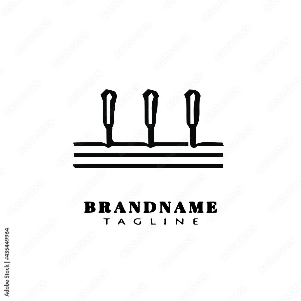 Fototapeta premium acupuncture needle logo icon design template vector illustration