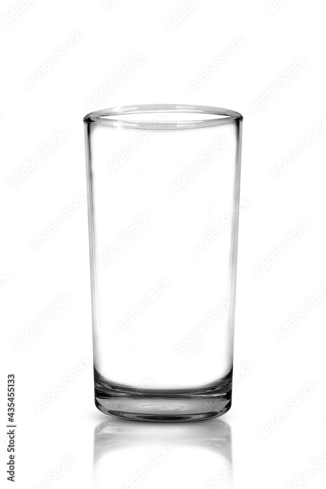 Glass or empty glass separately on white background Glass or empty glass separately on white background