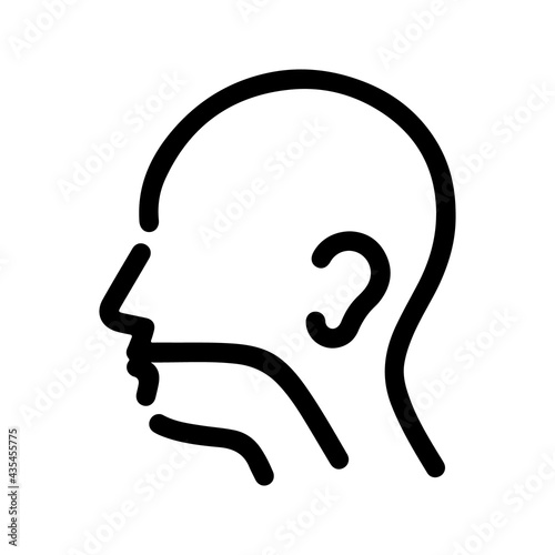 Otolaryngology icon, vector and glyph