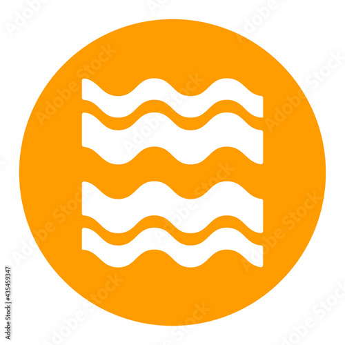 Bacon Strips glyph icon. Barbecue and bbq grill