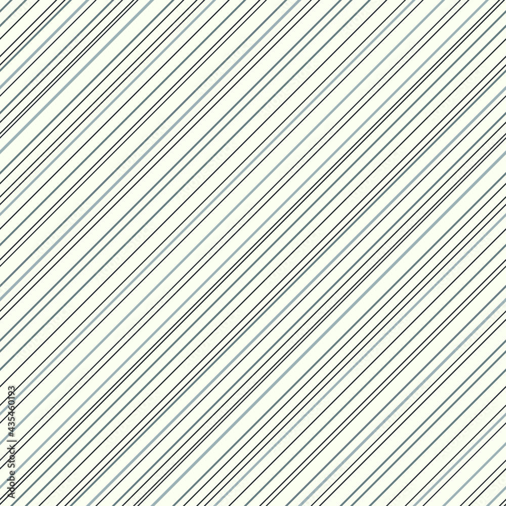 Oblique repetitive background with parallel diagonally stripes. Diagonally straight lines with different size and colors seamless pattern.
