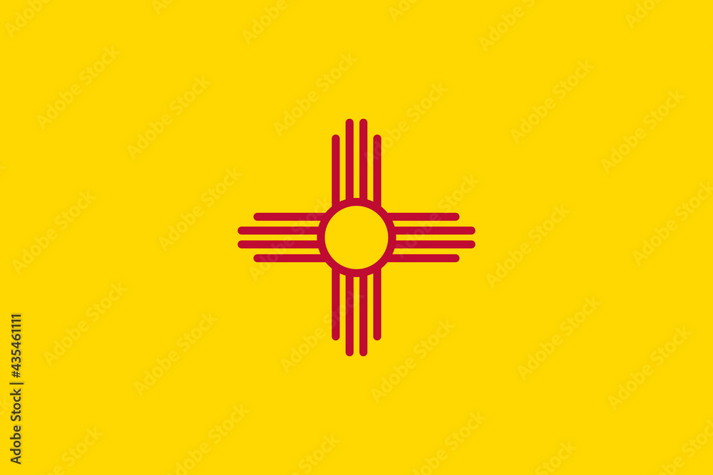 New mexico flag image. Clipart image Stock Vector Adobe Stock