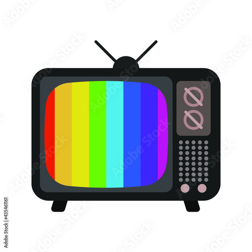 retro tv icon.Television sign retro style. Vector illustration