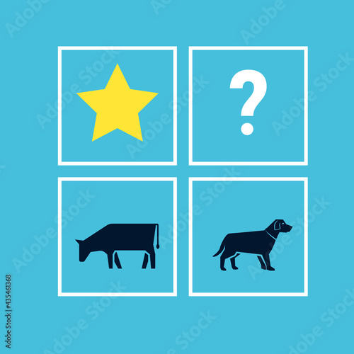 BCG matrix image. Clipart image