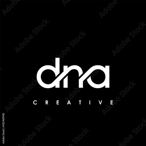 DNA Letter Initial Logo Design Template Vector Illustration