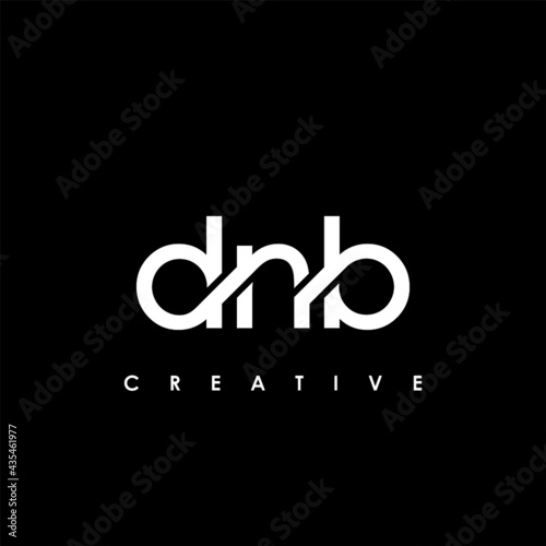 DNB Letter Initial Logo Design Template Vector Illustration