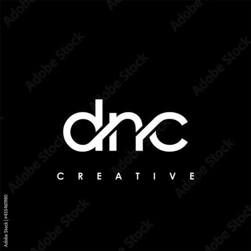 DNC Letter Initial Logo Design Template Vector Illustration