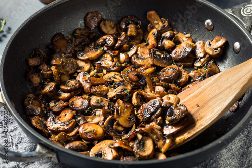 Homemade Healthy Sauteed Mushrooms photo