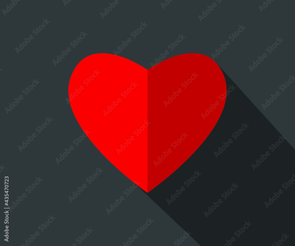 A simple image of a heart and a place symbol A simple image of a heart and a place symbol