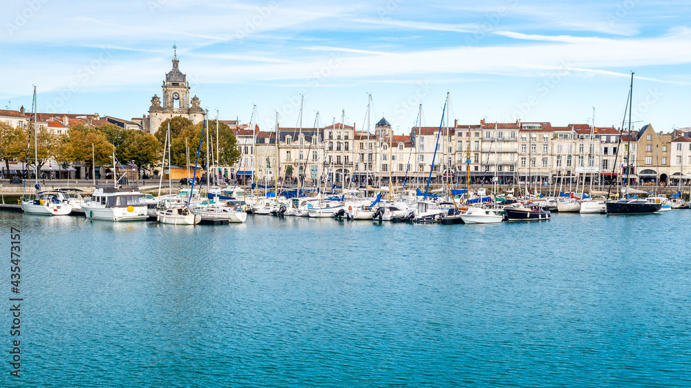 Old Port of La Rochelle harbour on west Atlantic coast of Charente-Maritime, France
