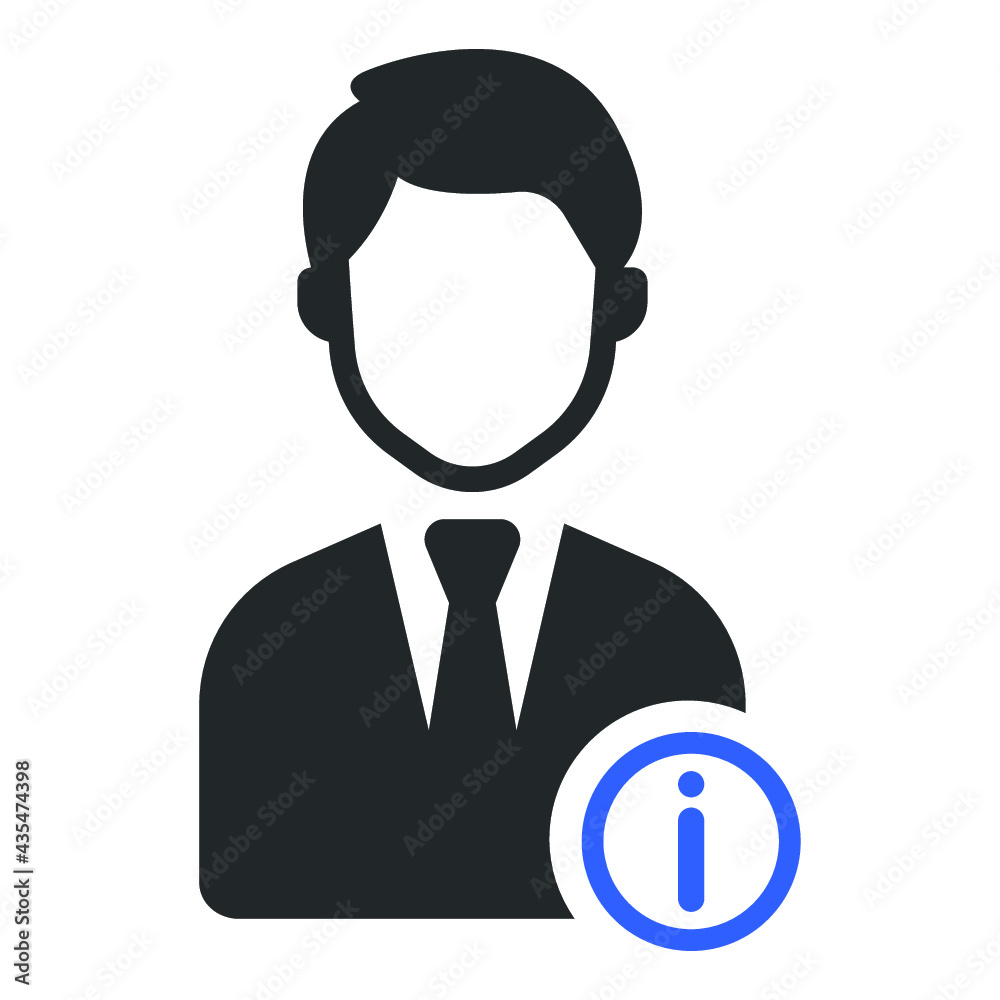 user information icon design vector