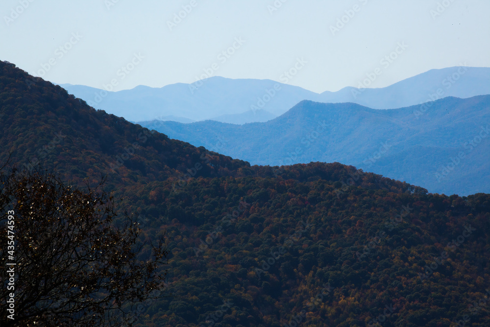 Mountain Landscape with cloudy sky