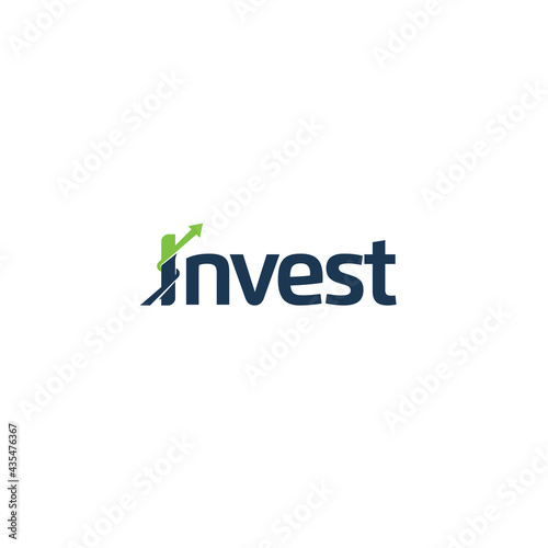 Invest logo or wordmark design