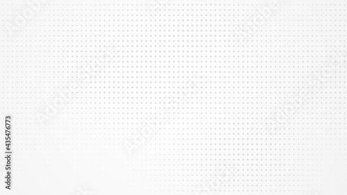 Dot white gray pattern gradient light texture background. Abstract  technology big data digital background. 3d rendering.