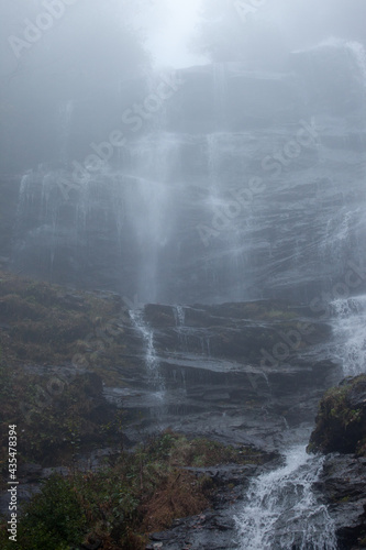 Waterfall with rocks