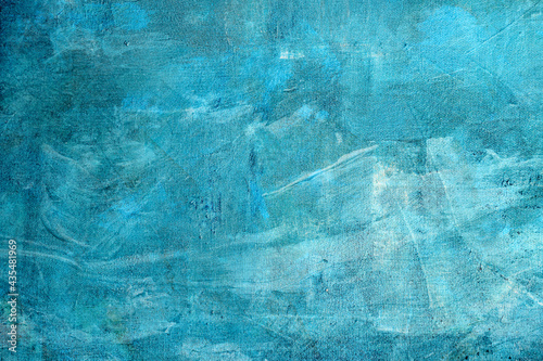 Abstract blue painting background