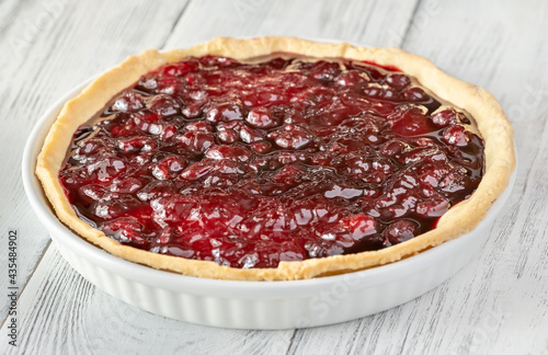 Cherry jam tart