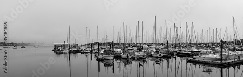 Marina view B&W