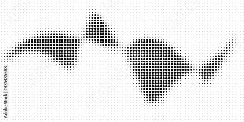 Halftone texture with dots. Vector. Modern background.