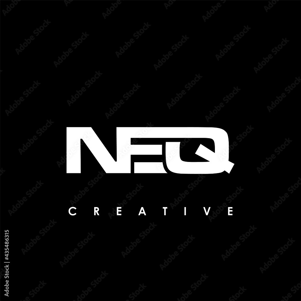 NEQ Letter Initial Logo Design Template Vector Illustration